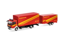 Herpa 321266 - H0 - Mercedes-Benz Planen-LKW Atego 13 Feuerwehr Logistik